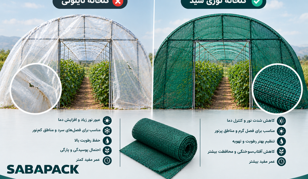 مقایسه توری شید گاخانه نایلونی